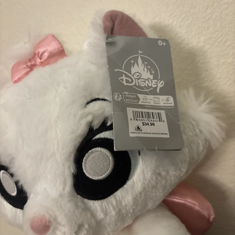 Disney Parks Marie Aristocats Big Feet Paws Plush 14